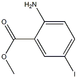 2-氨基-5-碘苯甲酸甲酯结构式