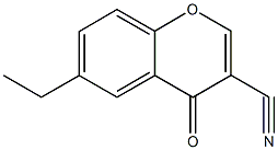 3-氰基-6-乙基色酮结构式
