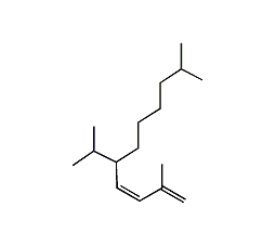 (8Z)-7-异丙基-2,10-二甲基-8,10-十一碳二烯-4-酮结构式