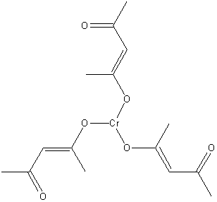 乙酰丙酮铬结构式