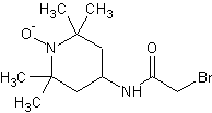 4-(2-溴乙酰胺)-TEMPO结构式