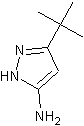 3-氨基-5-叔丁基吡唑结构式