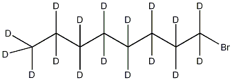 1-溴辛烷-d17结构式