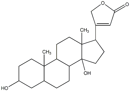 毛地黄毒素结构式