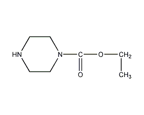 1-哌嗪羧酸乙酯结构式