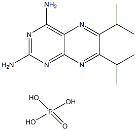 2,4-二氨基-6,7-二异丙基蝶啶磷酸盐结构式