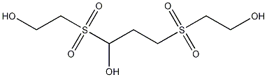 1,3-双(羟乙基砜基)丙醇结构式