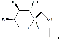 2'-氯乙基β-D-果吡喃糖苷结构式