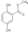 2,5-二羟基苯甲酸甲酯结构式