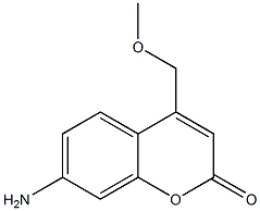 7-氨基-4-甲氧基甲基香豆素结构式