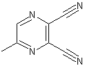 2,3-二氰基-5-甲基吡嗪结构式