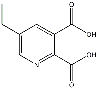 5-乙基吡啶-2,3-二羧酸结构式