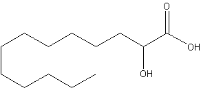 (±)-2-羟基十三(烷)酸结构式