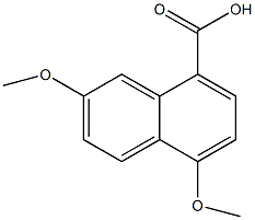 4,7-二甲氧基-1-萘酸结构式