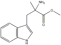 α-甲基-DL-色氨酸甲酯结构式