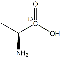 L-丙氨酸-1-13C结构式