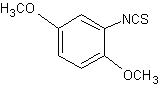 2,5-二甲氧基苯基异硫氰酸盐结构式