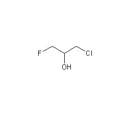 1-氯-3-氟-2-丙醇结构式