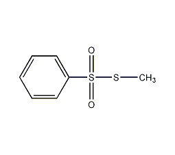 苯硫代磺酸-S-甲基酯结构式