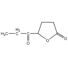 5-氧代庚烷-4-内酯结构式