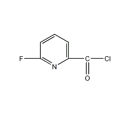 2-氟-6-吡啶甲酰氯结构式