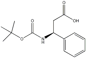Boc-(S)-3-氨基-3-苯基丙酸结构式