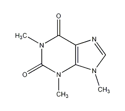 1,3,9-四甲基黄嘌呤结构式