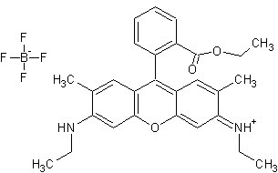 四氟硼酸罗丹明 6G结构式