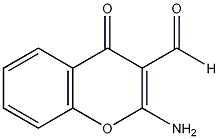2-氨基-3-甲酰色酮结构式