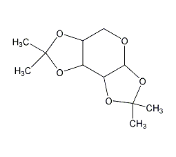 2,3:4,5-二-O-异亚丙基-β-D-吡喃果糖结构式