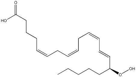 15-羟基二十碳-5Z,8Z,11Z,13E-四烯酸结构式