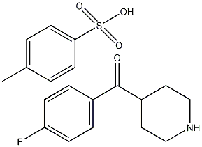 4-(4-氟代苯甲酰)哌啶对-甲苯磺酸盐结构式