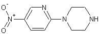 1-(5-硝基吡啶-2-基)哌嗪结构式