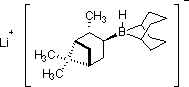 B-异松蒎基-9-硼杂二环[3.3.1]壬基氢化锂结构式
