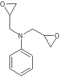 N-(环氧丙基)-N-苯基-环氧乙烷甲胺结构式