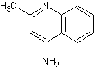 4-氨基-2-甲基喹啉结构式