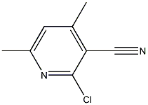 2-氯-3-氰基-4,6-二甲基吡啶结构式