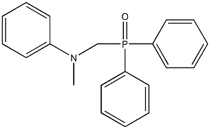 N-[(二苯基氧膦基)甲基]-N-甲基苯胺结构式