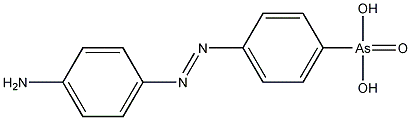 4-(4-氨基苯基偶氮)苯胂酸结构式