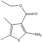 2-氨基-4,5-二甲基噻吩-3-羧酸乙酯结构式