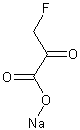 β-氟丙酮酸钠盐结构式