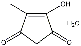 4-羟基-5-甲基-4-环戊烯-1,3-二酮一水结构式