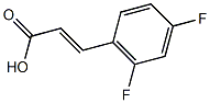 2,4-二氟苯丙烯酸结构式