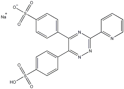 5,6-联苯基-3-(2-吡啶基)-1,2,4-三吖嗪-4,4-二硫酸单钠盐结构式