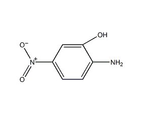 2-氨基-5-硝基苯酚结构式