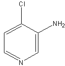 3-氨基-4-氯吡啶结构式