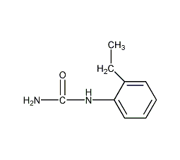 (2-乙基苯基)脲结构式