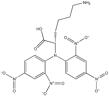 Nα,Nε-双(2,4-二硝基苯)-L-赖氨酸结构式