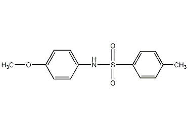 N-(对甲氧基苯基)-对甲苯磺酰胺结构式