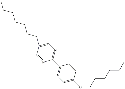 5-庚基-2-(4-己基苯氧基)嘧啶结构式